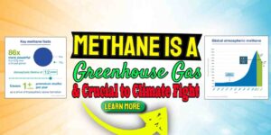Image text: "Methane is a greenhouse gas crucial to climate fight".