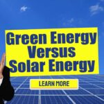 Image text: "Green Energy Versus Solar Energy".