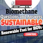 Image text: "Biomethane Questions and Answers - Sustainable Fuel for HGVs".